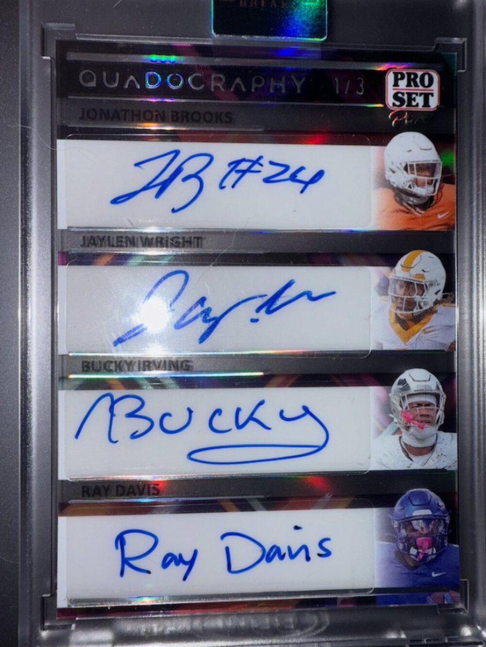 Quad Auto - Brooks/Wright/Irving/Davis | 2024 Leaf Holo 1/3
